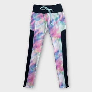 Popflex Active Size 4 Tie-Dye Mesh Pocket Leggings